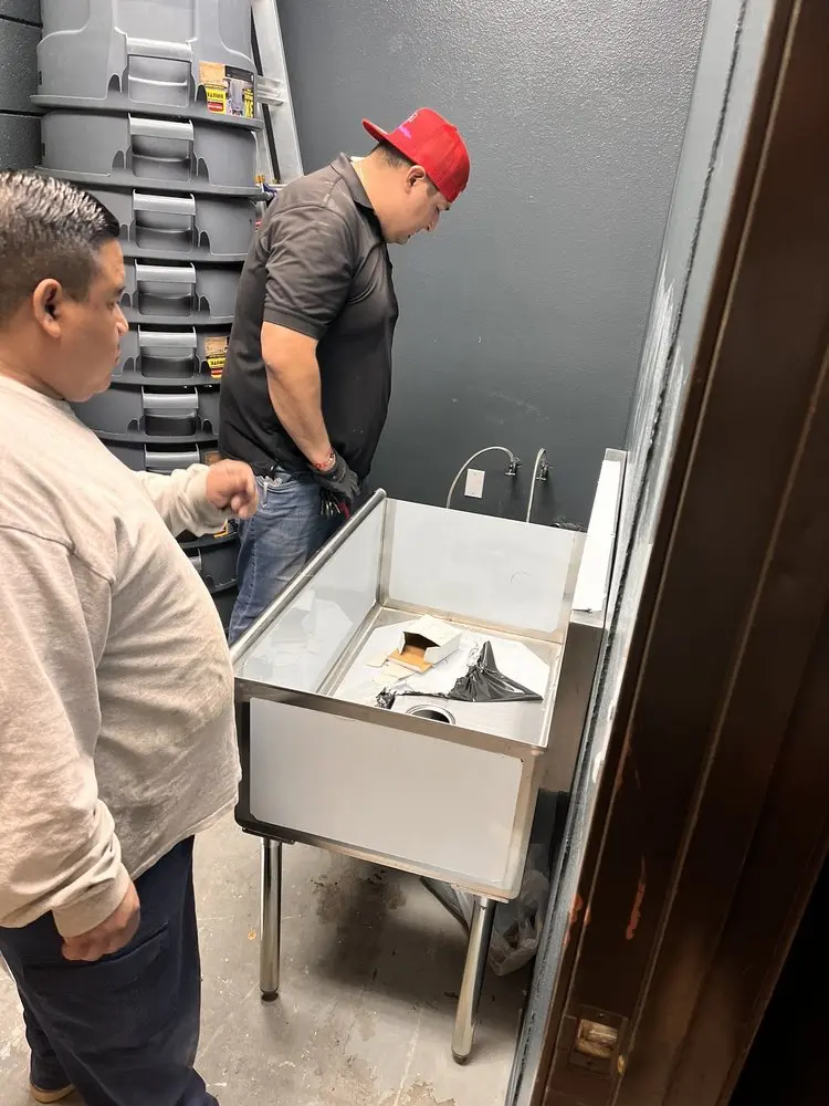 Commercial plumbing and sink installation in South Davis