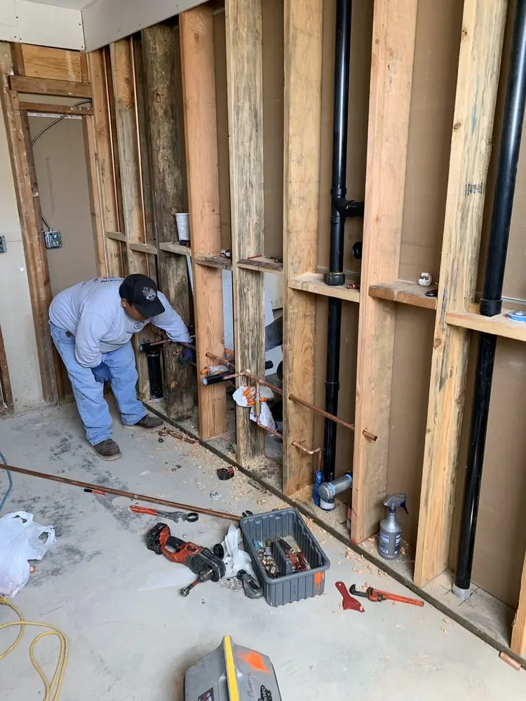 Commercial rough-in plumbing for Water Heater Replacement in South Davis